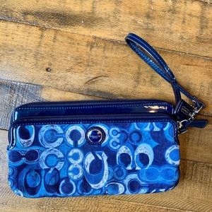 Blue Coach Wallet